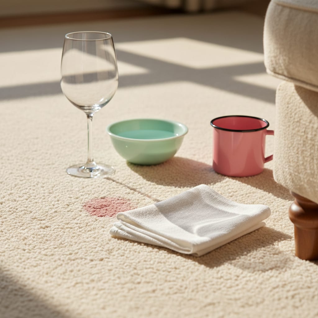 How to Get Red Wine Out of Carpet (Fresh or Dried)